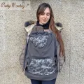 Winter Cover Babywearing - Grey/Flora