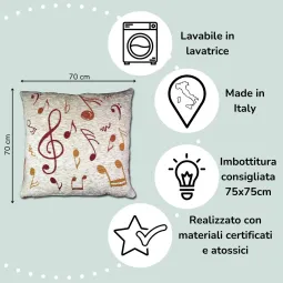 Copri Cuscino Pouf cameretta bambino Symphony