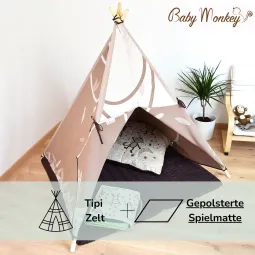 LittleMonkey - Set Das Indian Tipi Zelt