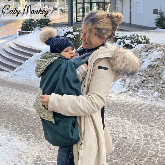 Cover Babywearing invernale - Verde/Willow