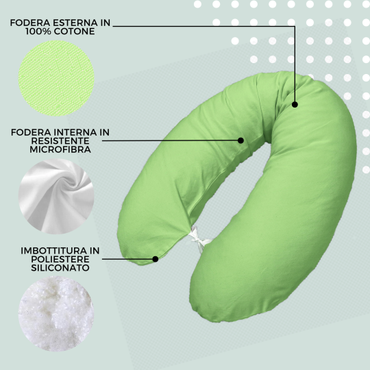 Cojin Lactancia y Embarazo - Verde claro