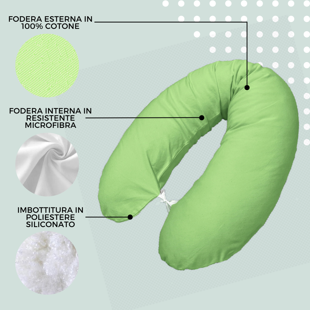 Pregnancy & Nursing Pillow - Light green