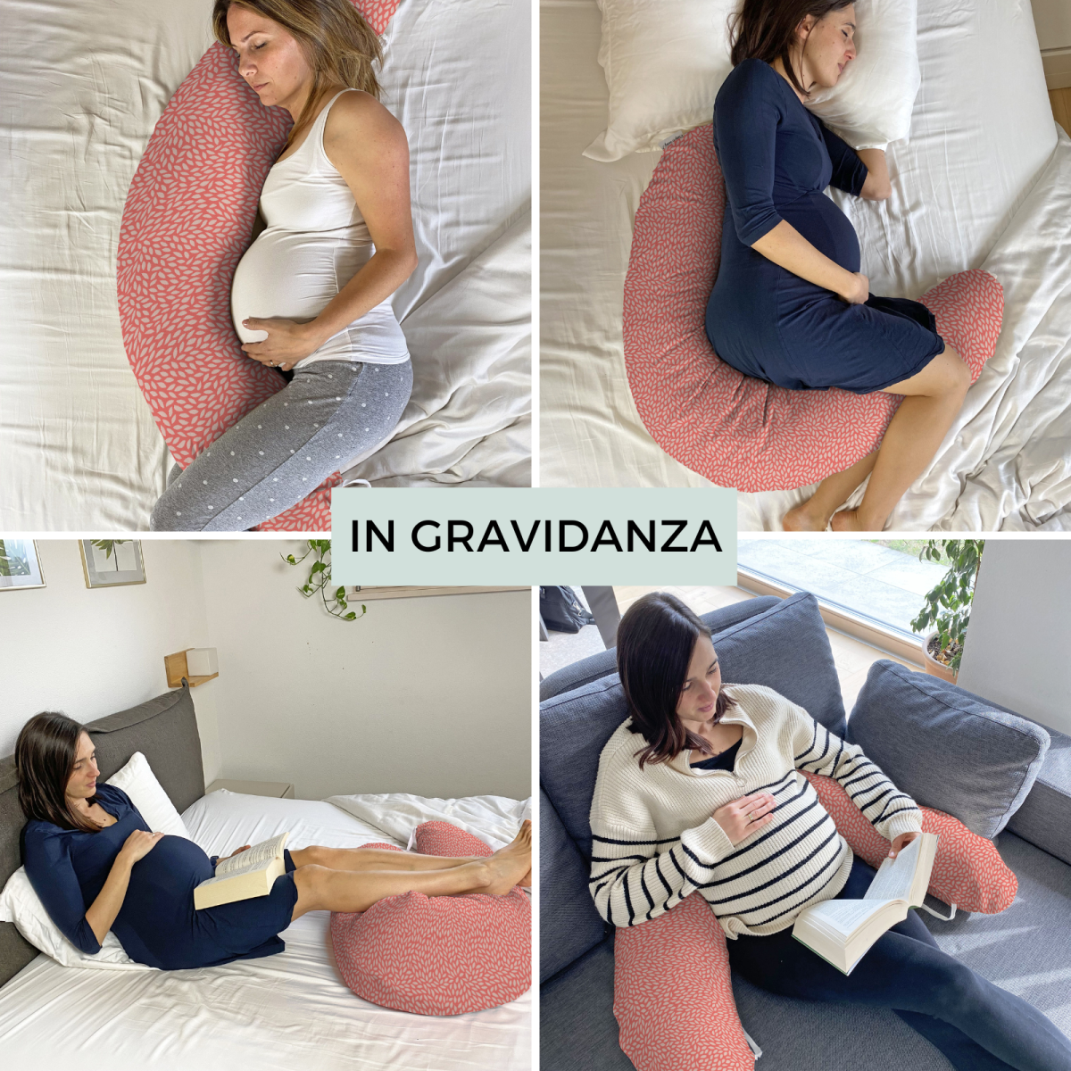 Pregnancy & Nursing Pillow - Willow red