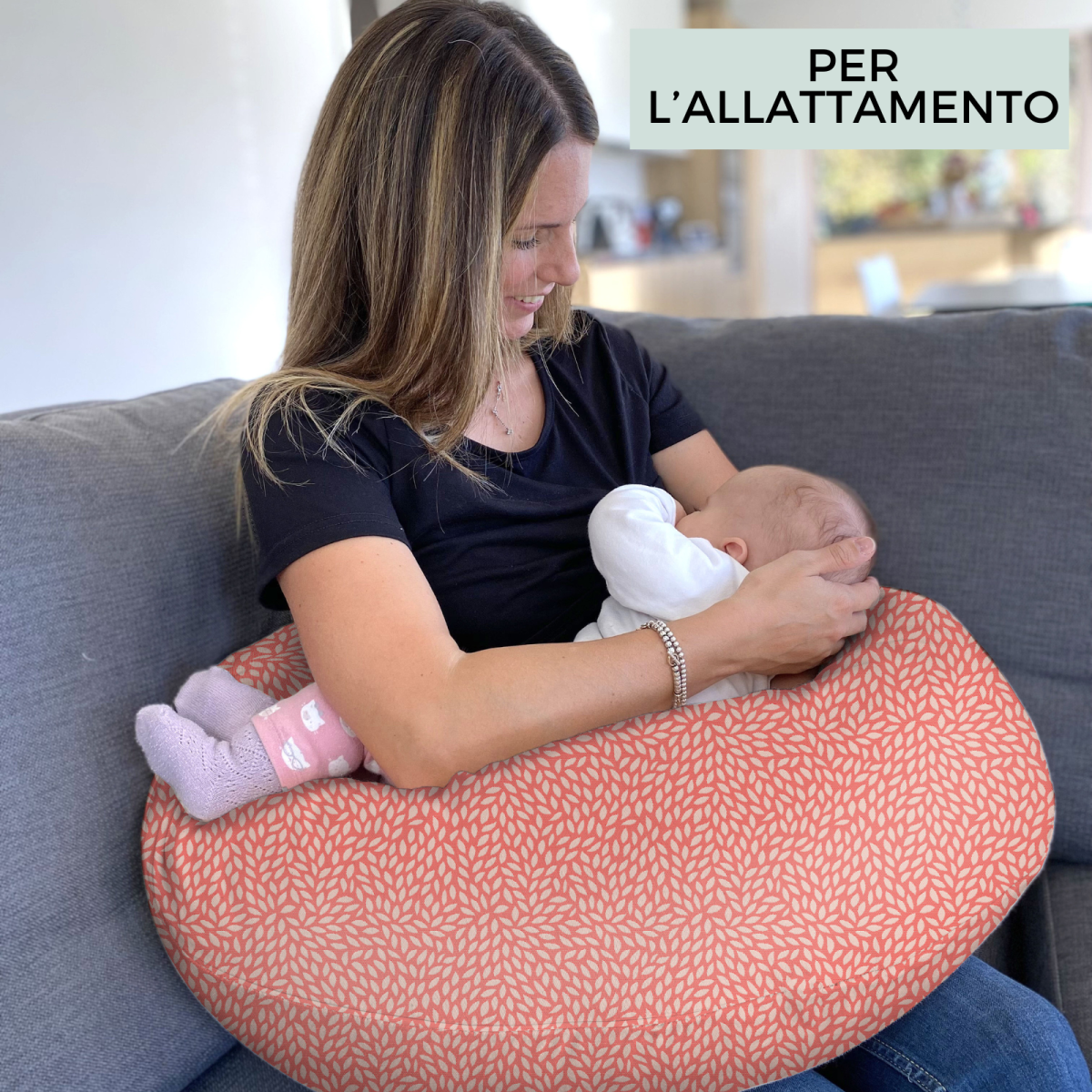 Pregnancy & Nursing Pillow - Willow red