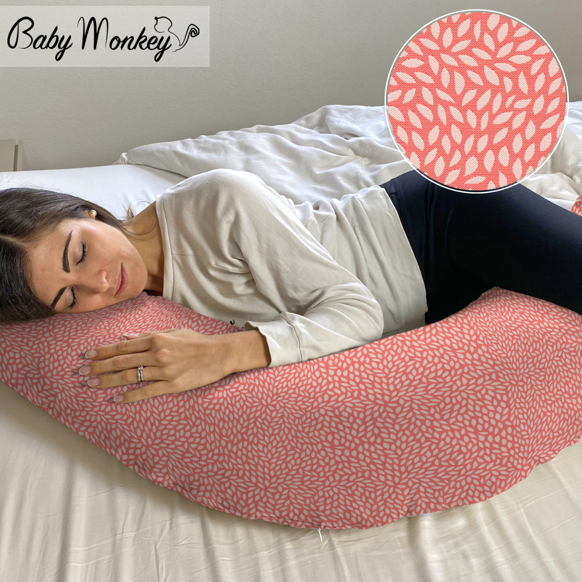 Pregnancy & Nursing Pillow - Willow red