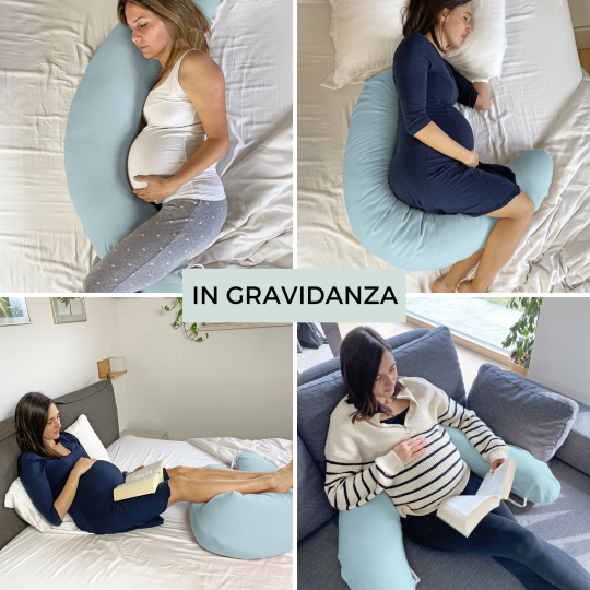 Pregnancy & Nursing Pillow - Light Blue