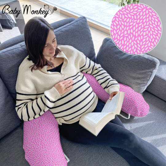 Pregnancy & Nursing Pillow - Willow Fucsia