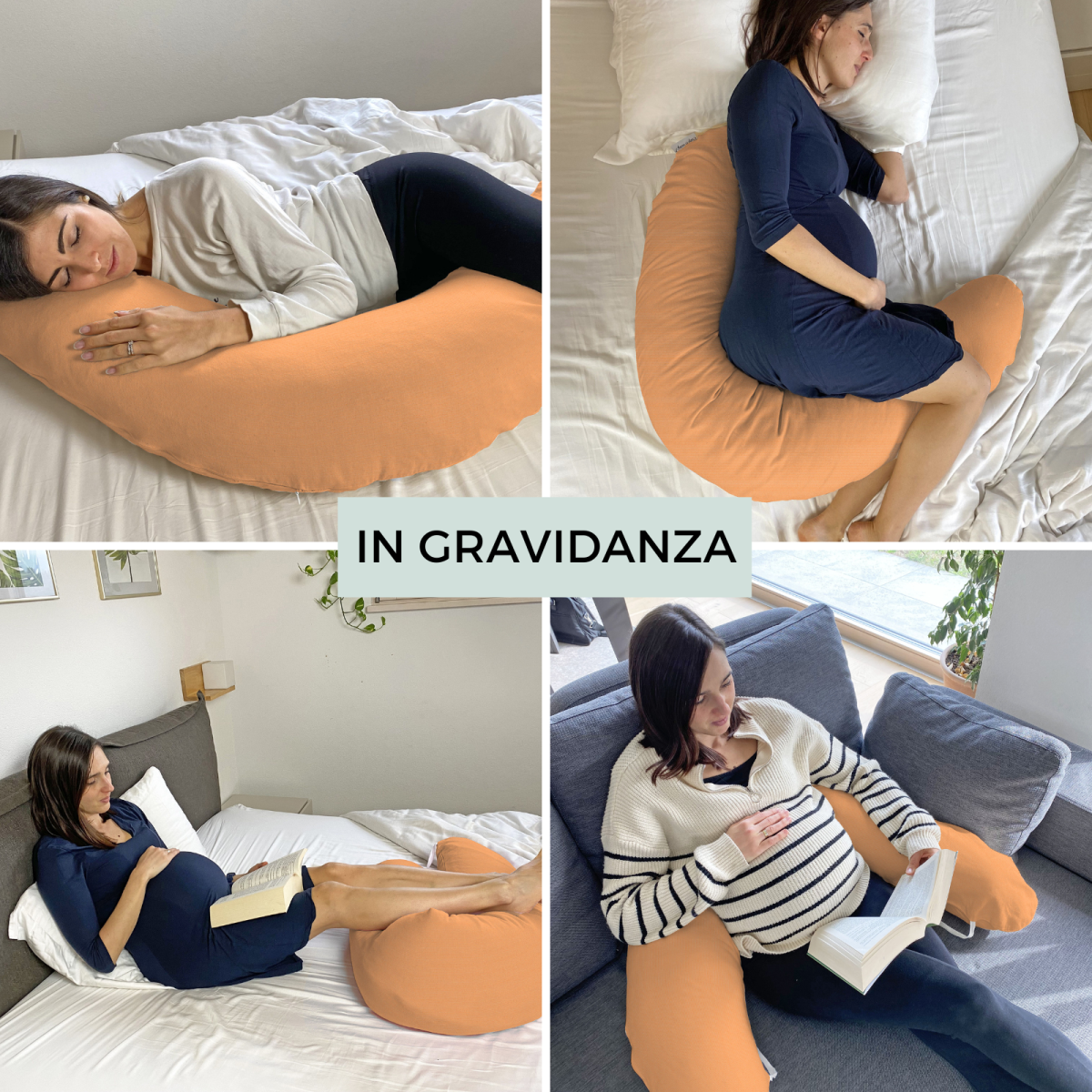 Pregnancy & Nursing Pillow -  Orange