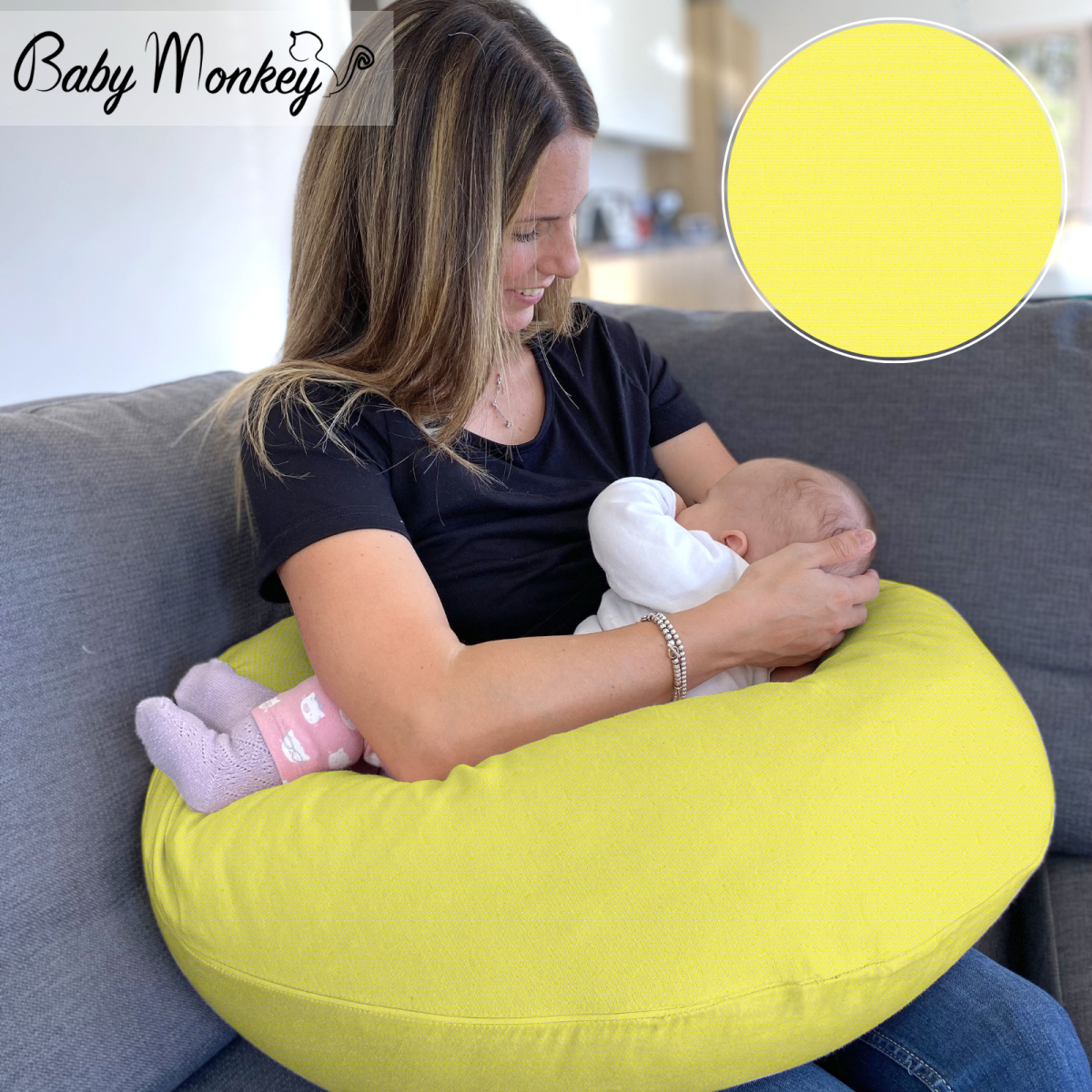 Pregnancy & Nursing Pillow - Yellow