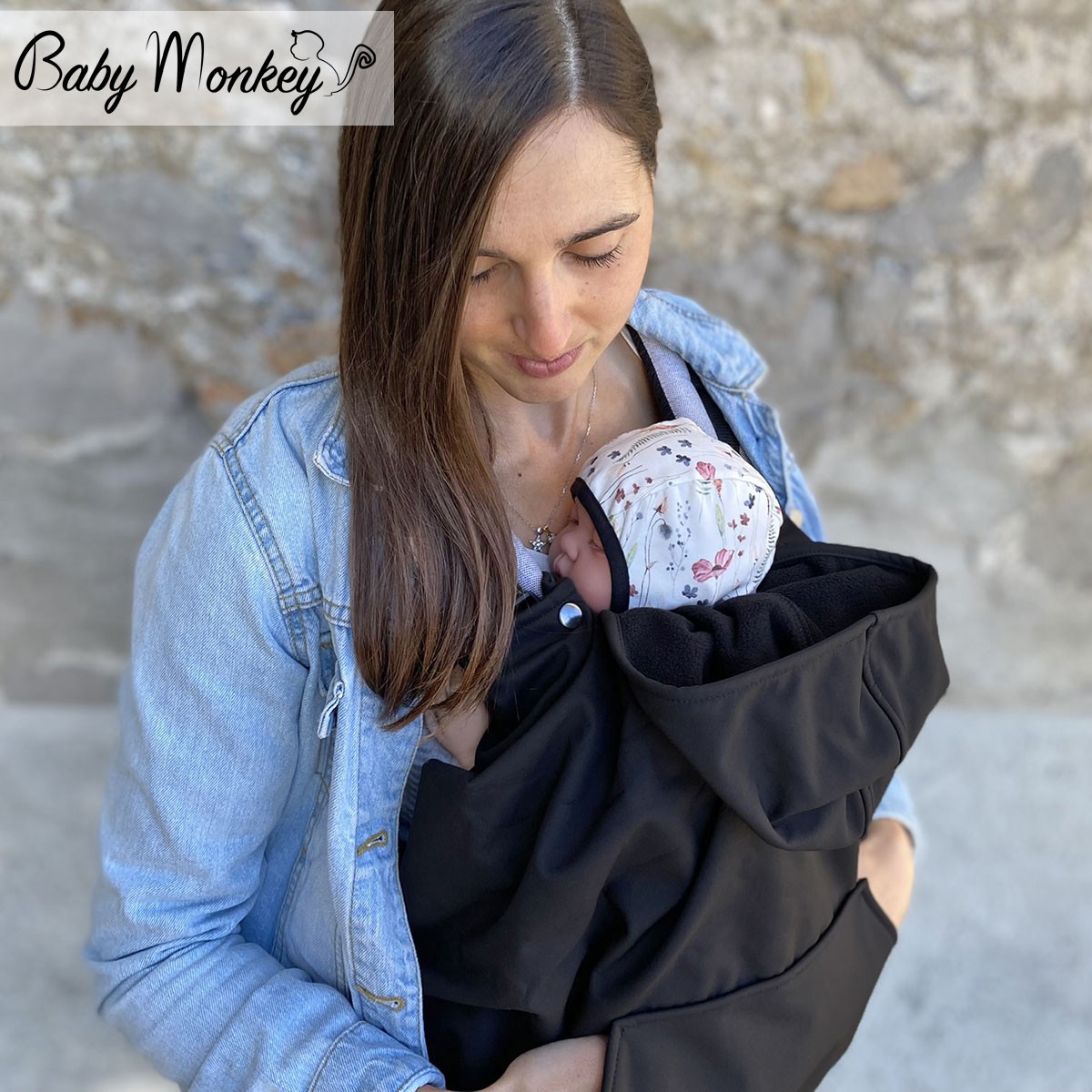 Cover Babywearing Mezza Stagione - Nero