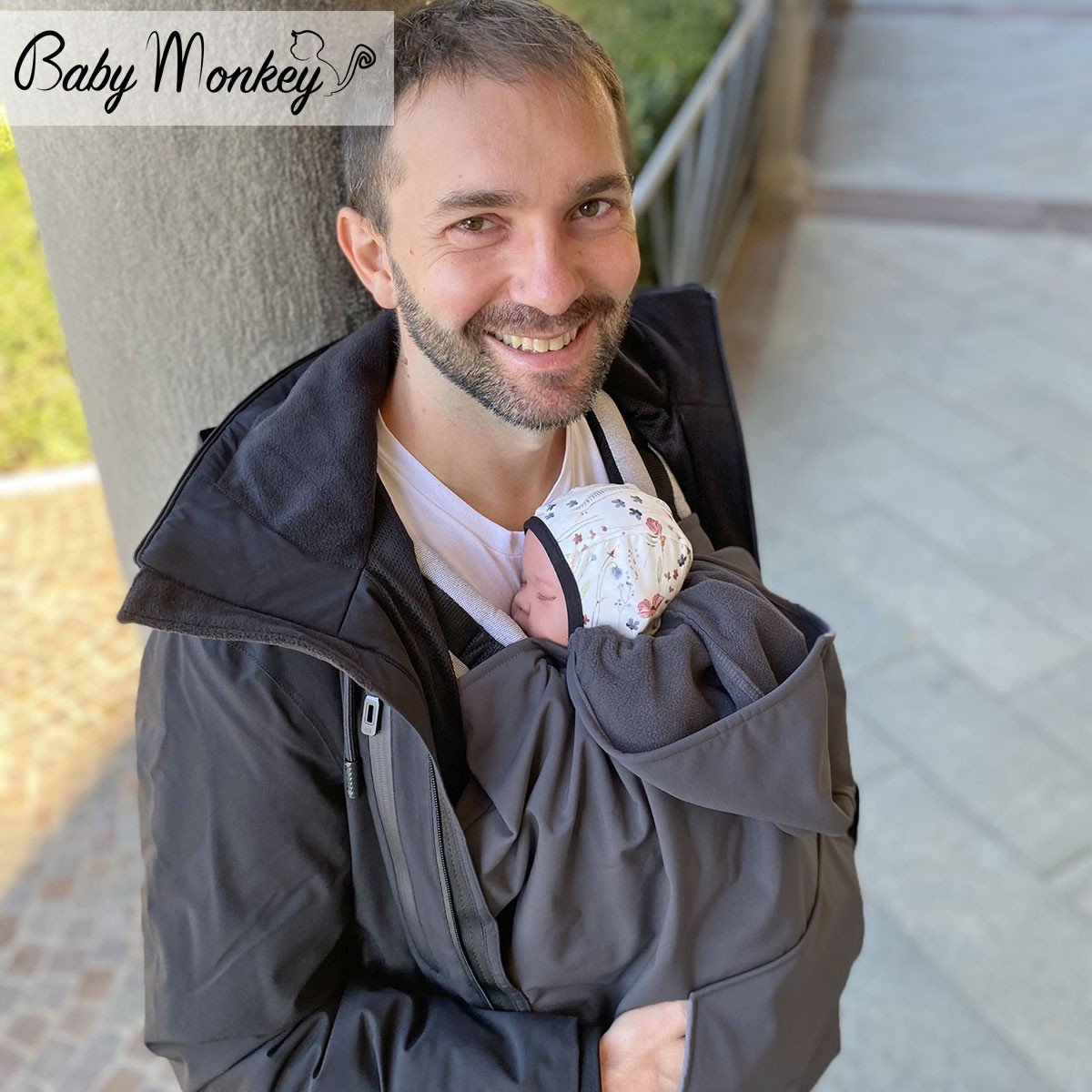 Cover Babywearing Mezza Stagione - Nero