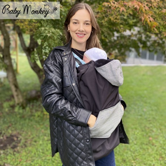 Winter Cover Babywearing - Green/Willow