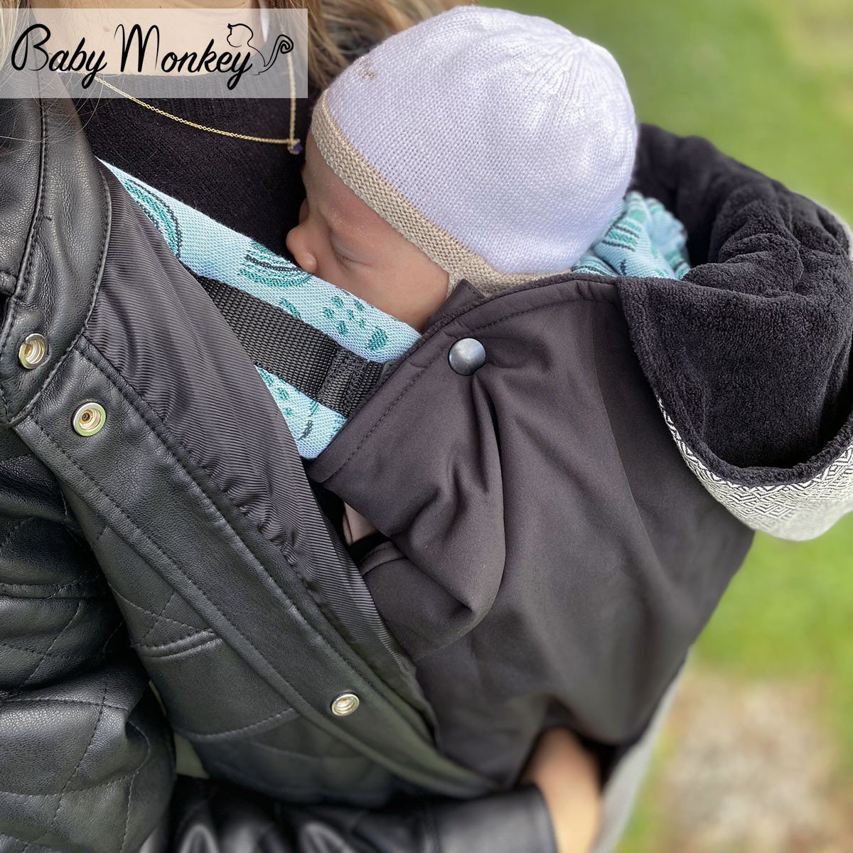 Winter Cover Babywearing - Green/Willow