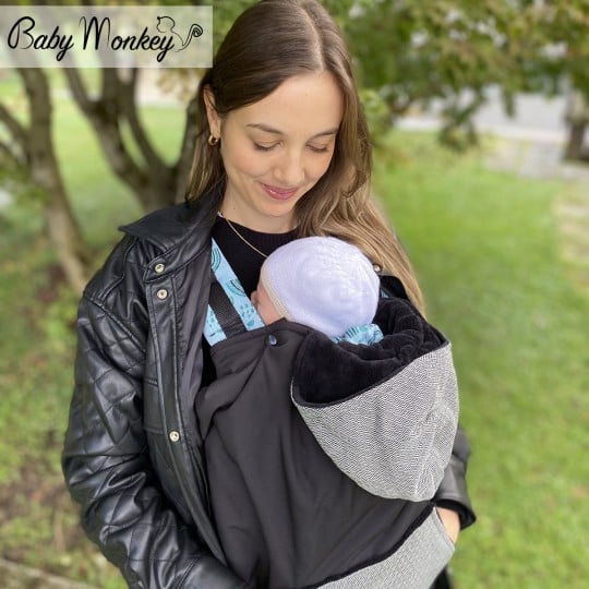 Winter Cover Babywearing - Green/Willow