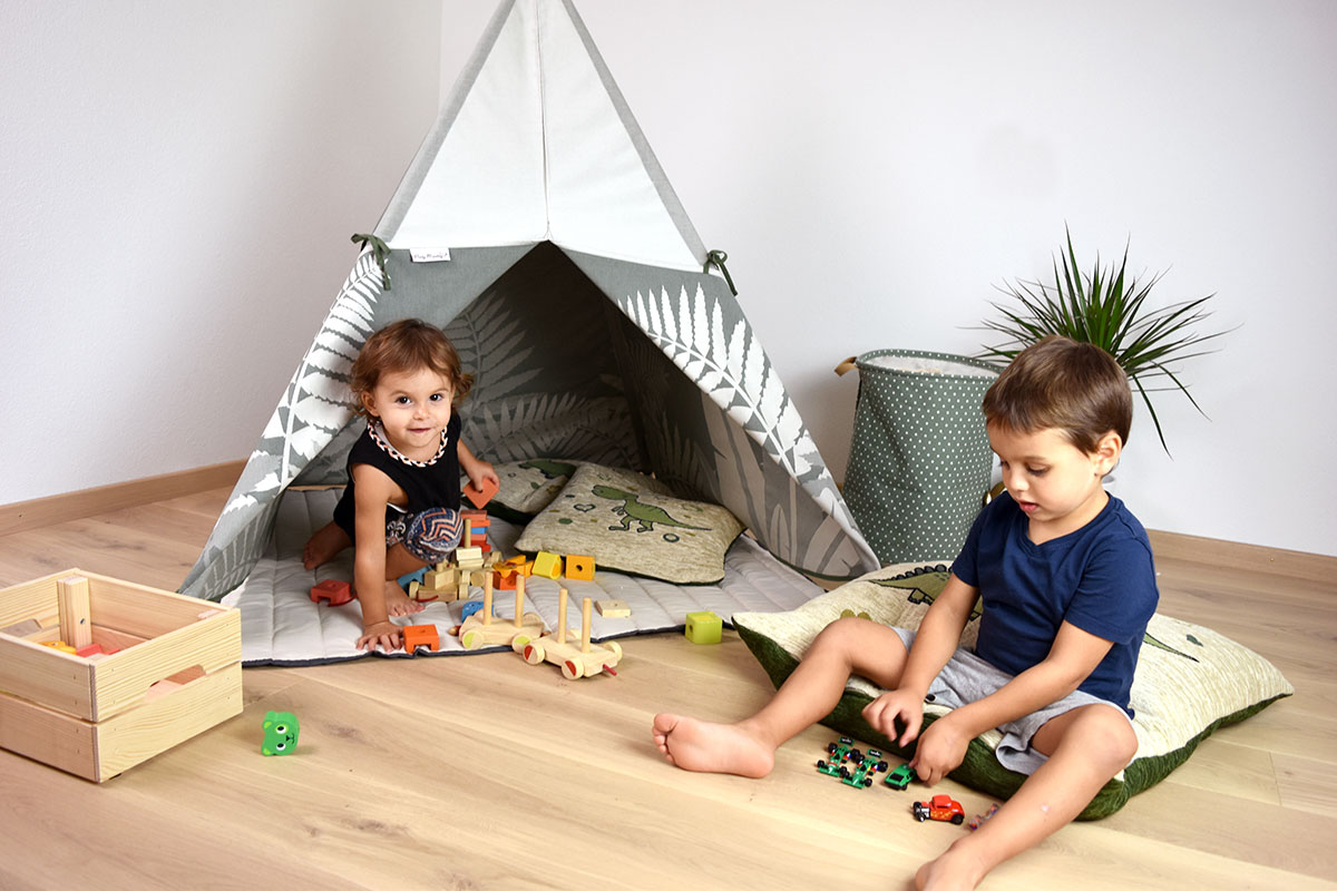 Cameretta completa per bambino/a Viki stile tenda indiani color
