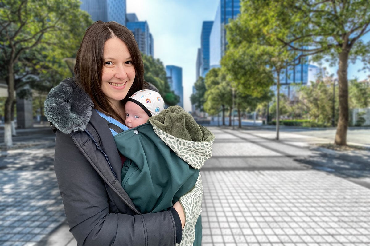 copertura marsupio fascia cover babywearing